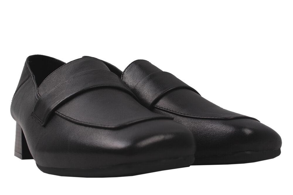 Туфли Berkonty на каблуке женские из кожи р. 38 Черный (260-20DT)