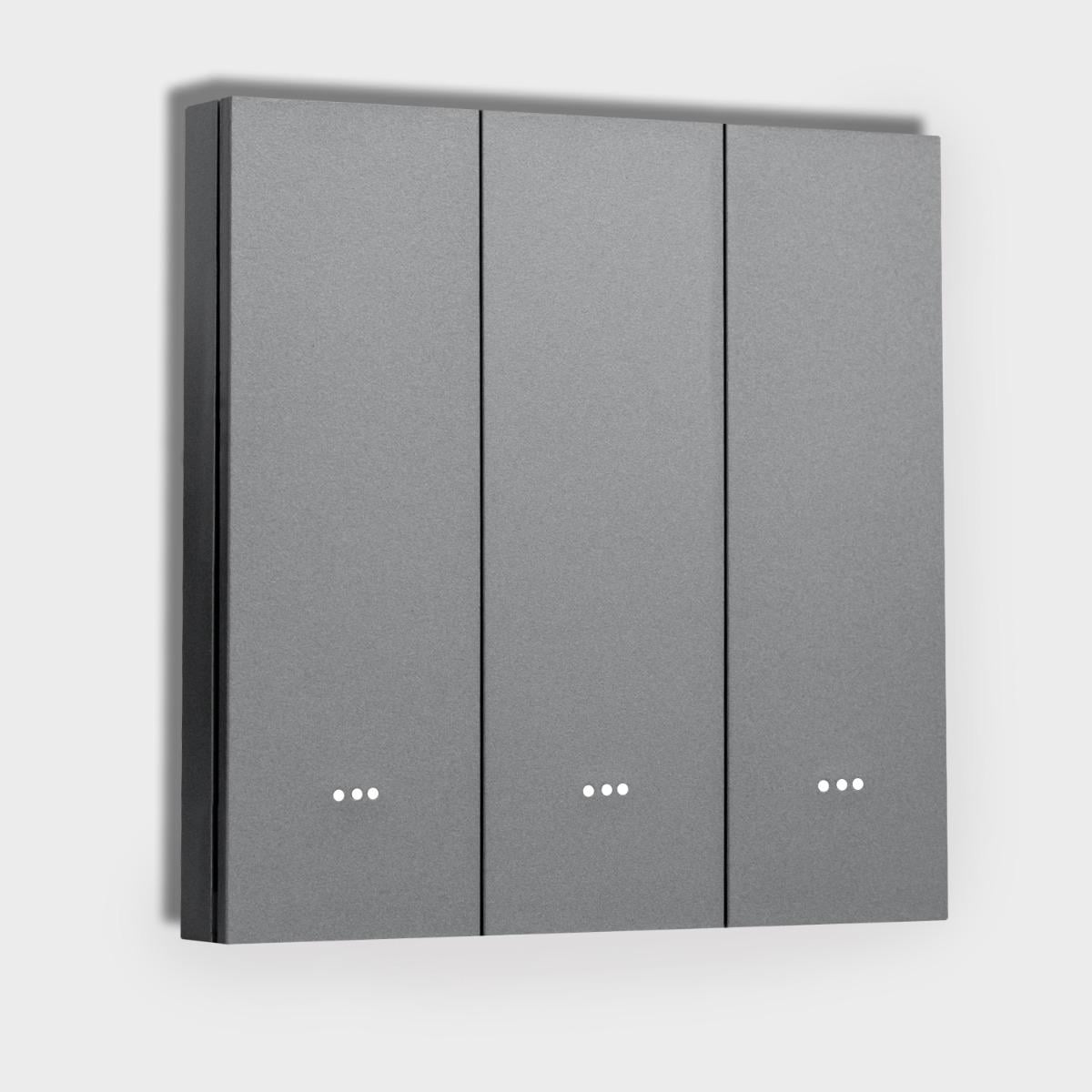 Вимикач Tuya WiFi 3 клавіші Сірий Вимикач Tuya WiFi 3 клавіші Сірий