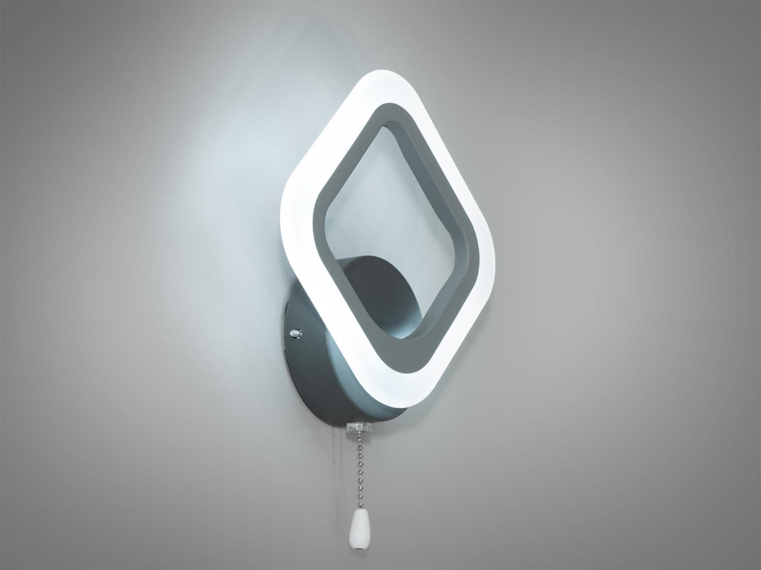 Бра светодиодный прикроватный 12W Серый (A8060/1GR) - фото 2