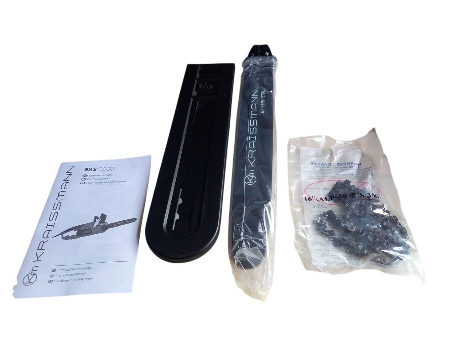 Пила ланцюгова електрична KRAISSMANN EKS'3000 3000 Вт (27732838) - фото 4