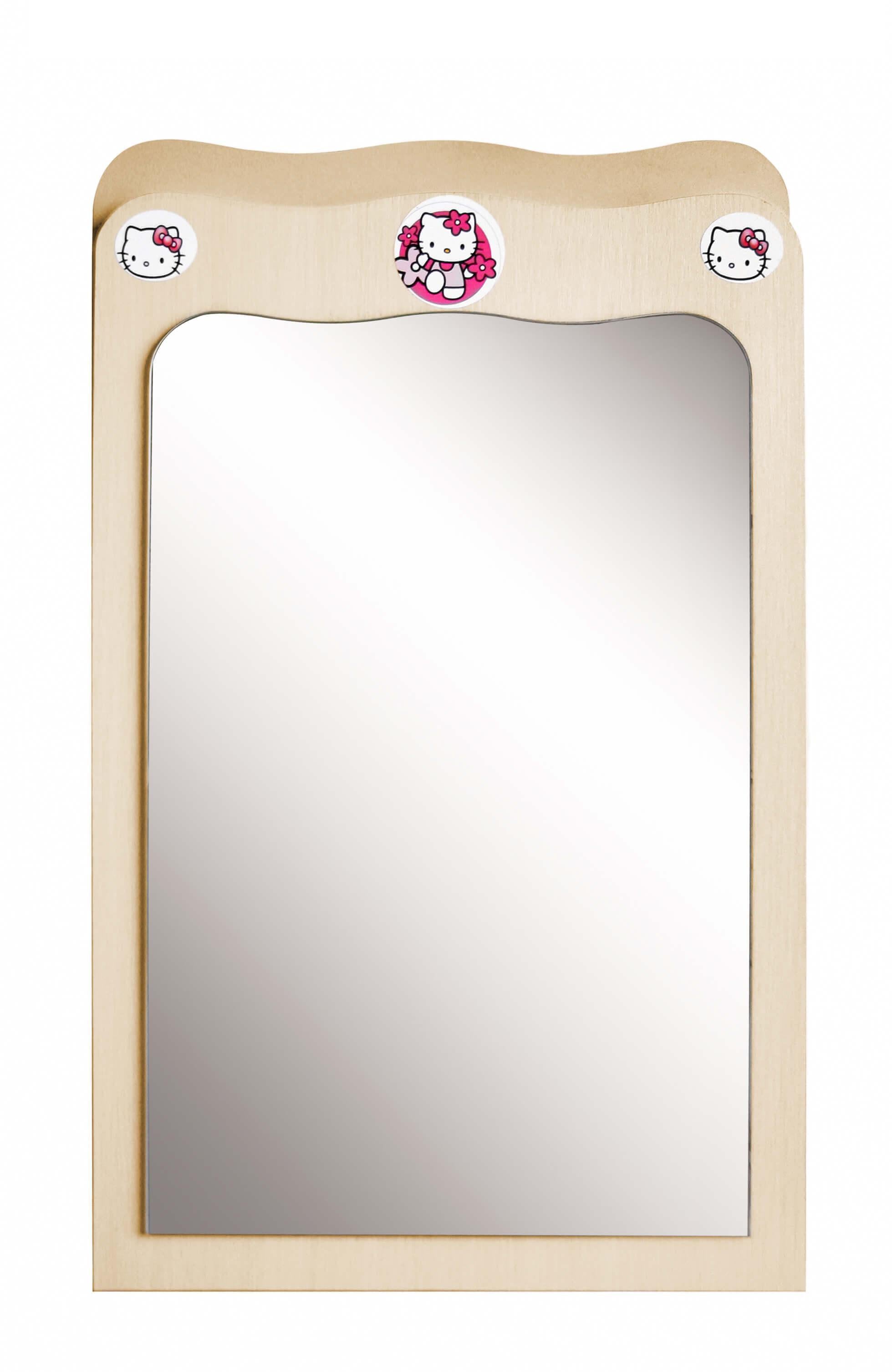 Зеркало навесное МАКСИ-Мебель Сказка Китти Дуб молочный (5102807)