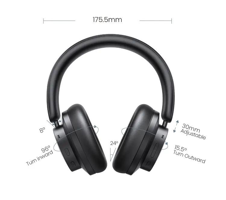 Наушники UGREEN 3D HP106 HiTune Max3 Hybrid Active Noise Black (90422) - фото 12