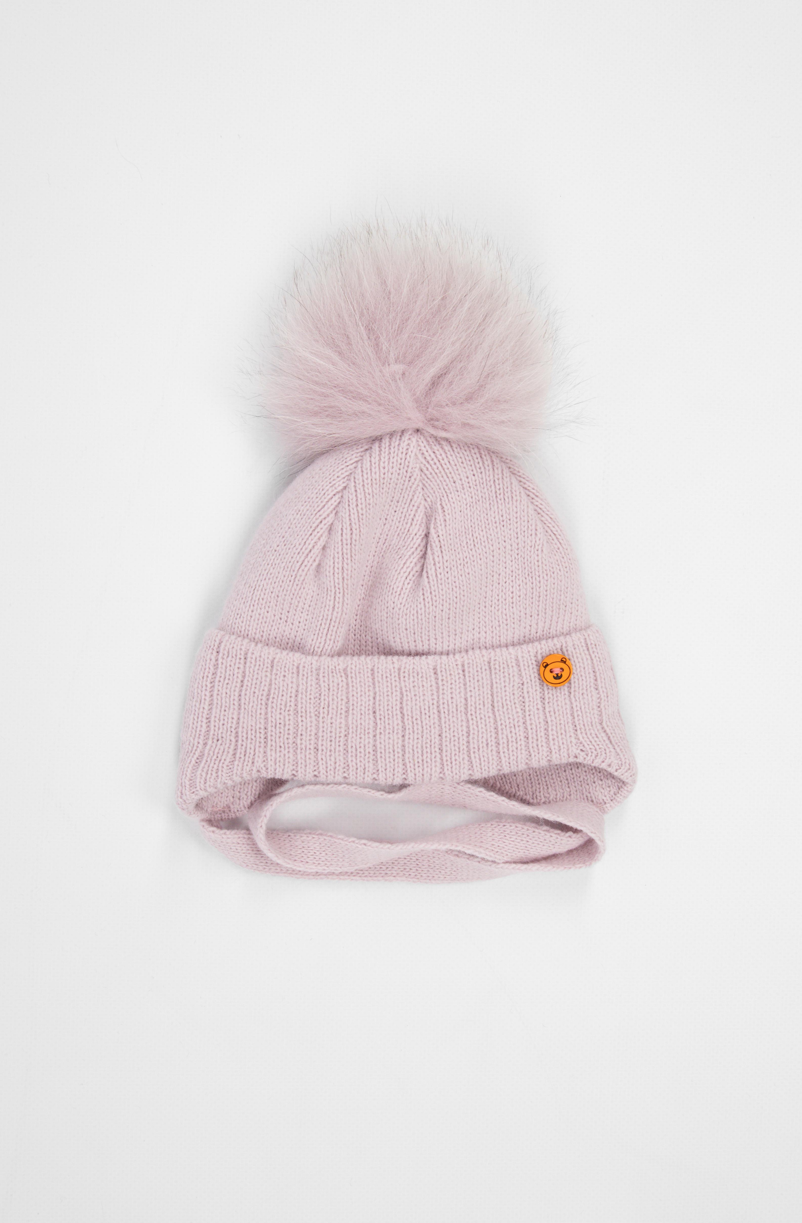 Шапка для девочки 34-36 см Сиреневый (ЦБ-00234933)