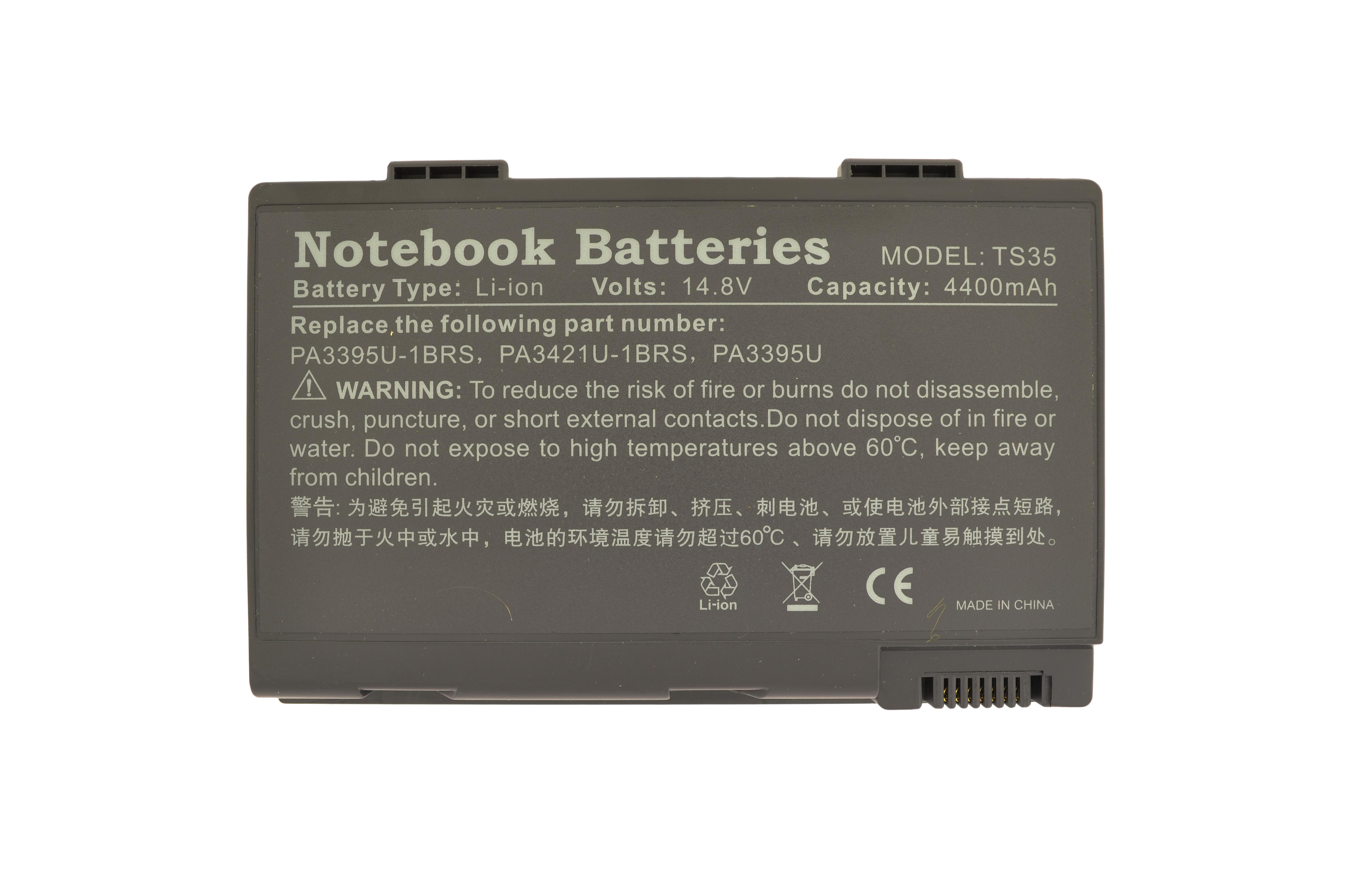 Аккумулятор для ноутбука Toshiba PA3395U Satellite Pro U300 14,8 V 4400 mAh (006353)