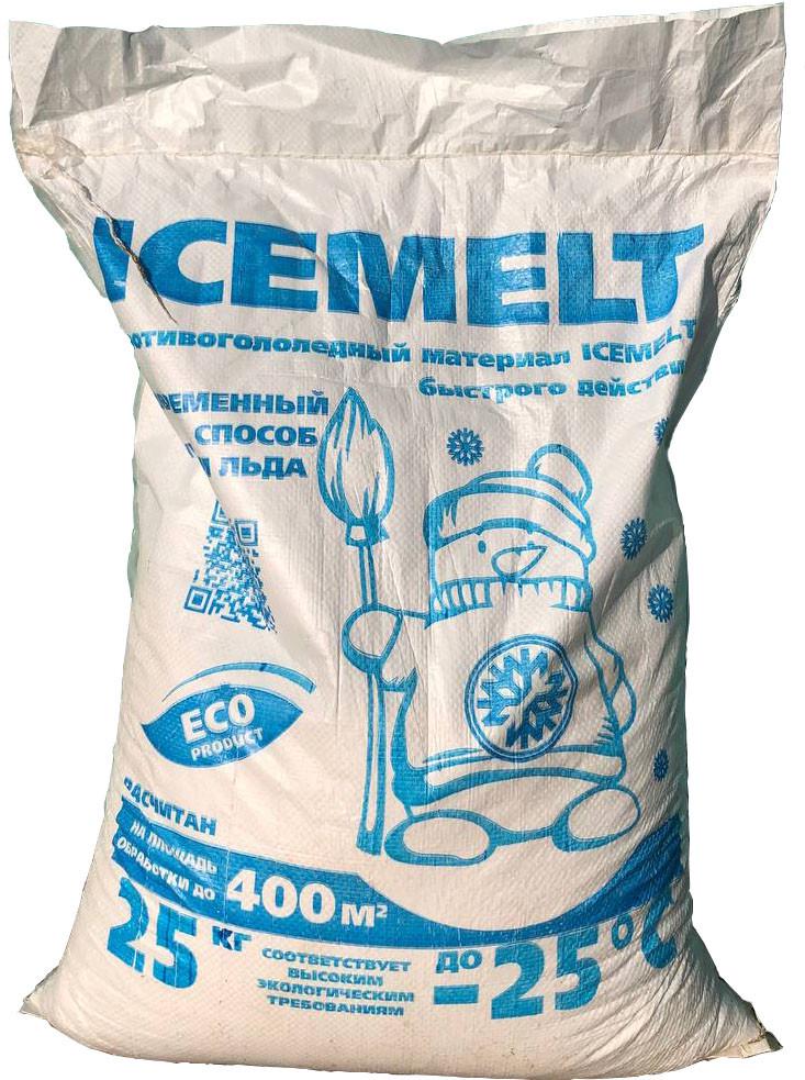 Антигололедный реагент VSVPLUS Icemelt сухой 25 кг