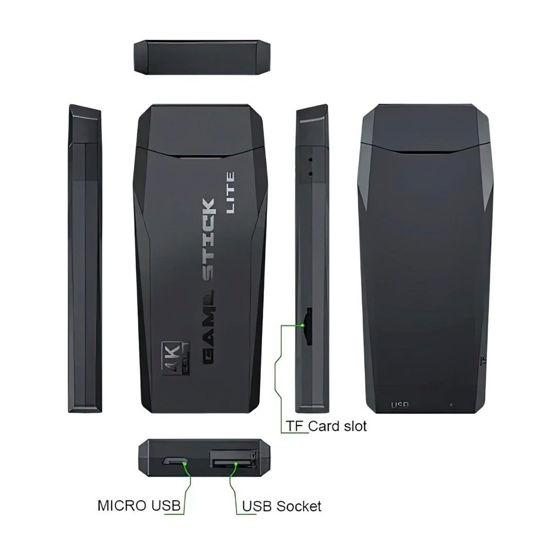 Приставка ігрова M8 Mini Game Stick 4K HDMI (1010410-Black) - фото 5