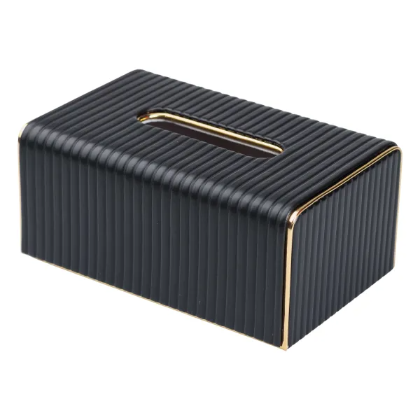 Серветниця з екошкіри 20х13х9 см Чорний - фото 2 Серветниця з екошкіри 20х13х9 см Чорний - фото 2