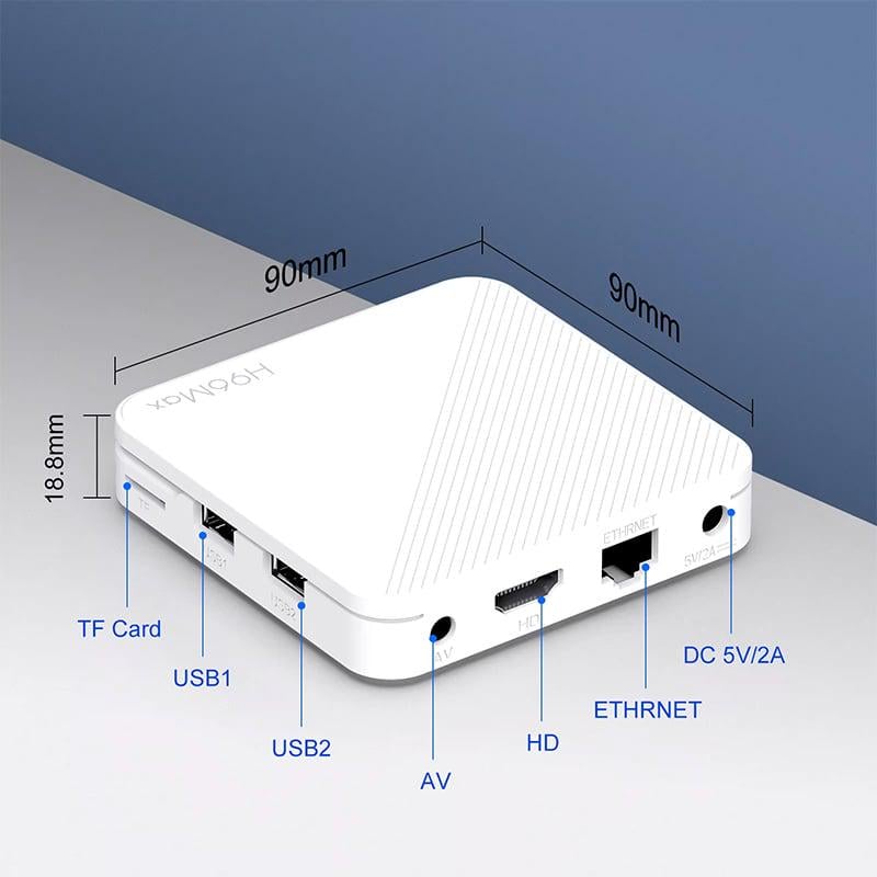 Приставка смарт-тв H96 Max H313 2/16 Гб Android TV 10 Smart Box (578) - фото 5