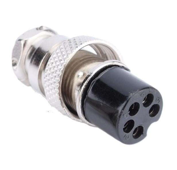 Роз'єм авіаційний з'єднувальний GX16-16M-5B 5 pin штекер (2760538591)