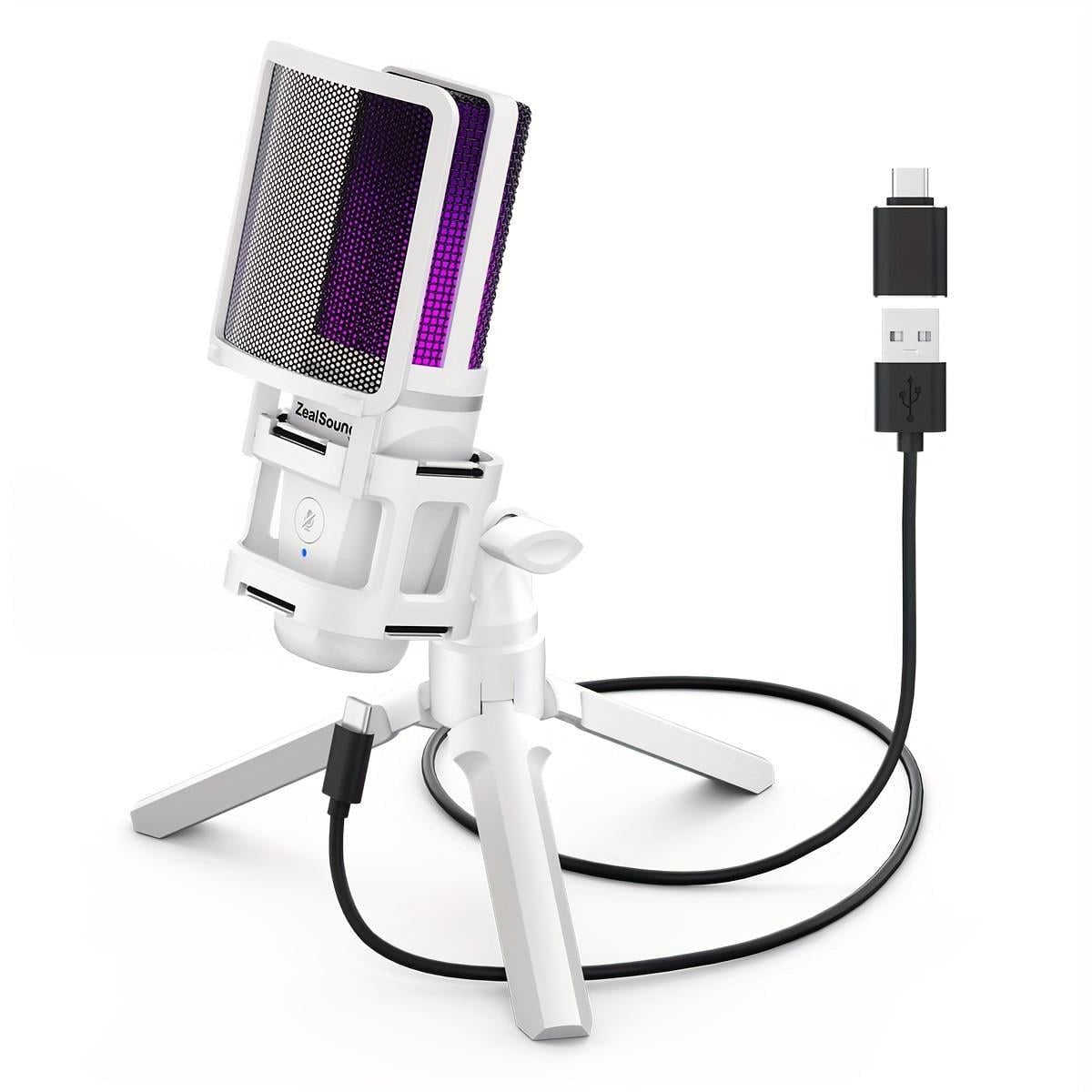 Микрофон игровой ZealSound A68 RGB шумоподавления и хрустальный звук (2687523519)