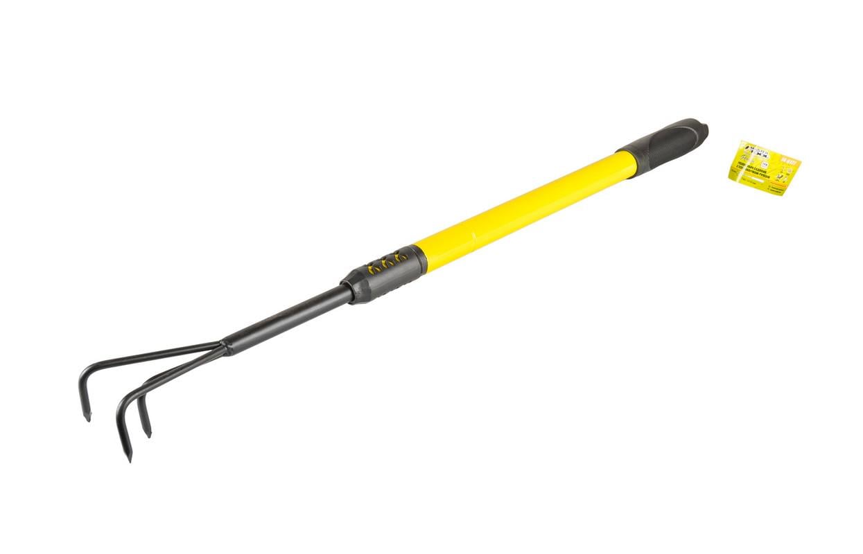 Культиватор садовый MasterTool с телескопической металлической ручкой 740–1010 мм (14-6177)