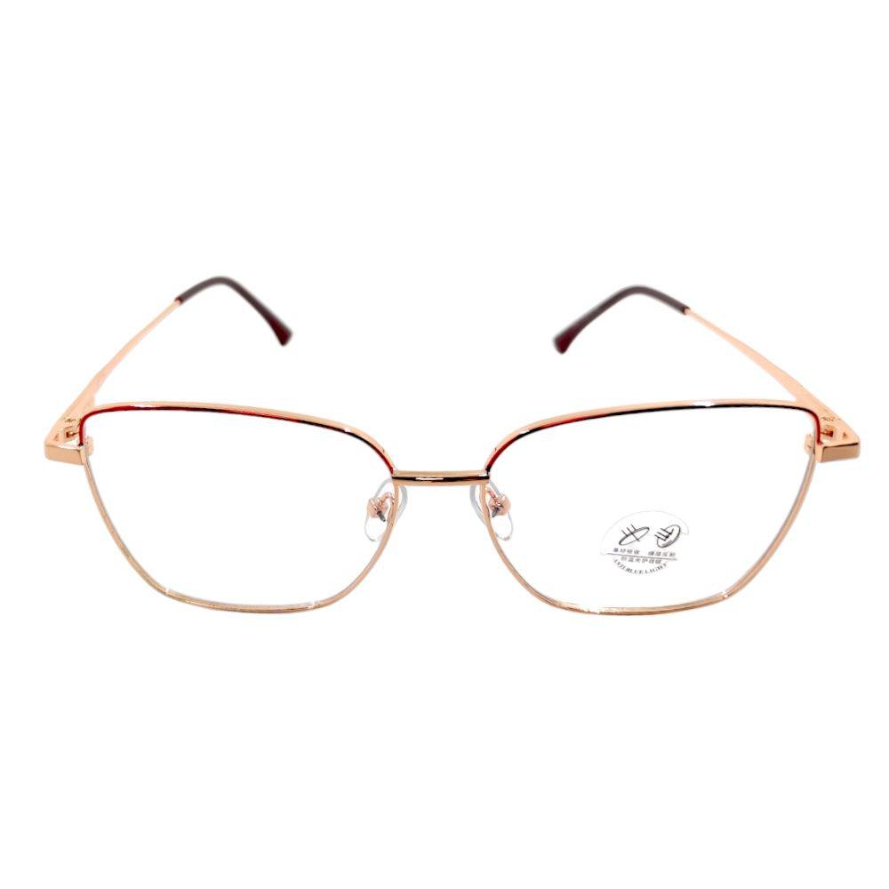 Комп'ютерні окуляри Blue Blocker оправа 80007 NN Золотий/Червоний - фото 3 Комп'ютерні окуляри Blue Blocker оправа 80007 NN Золотий/Червоний - фото 3