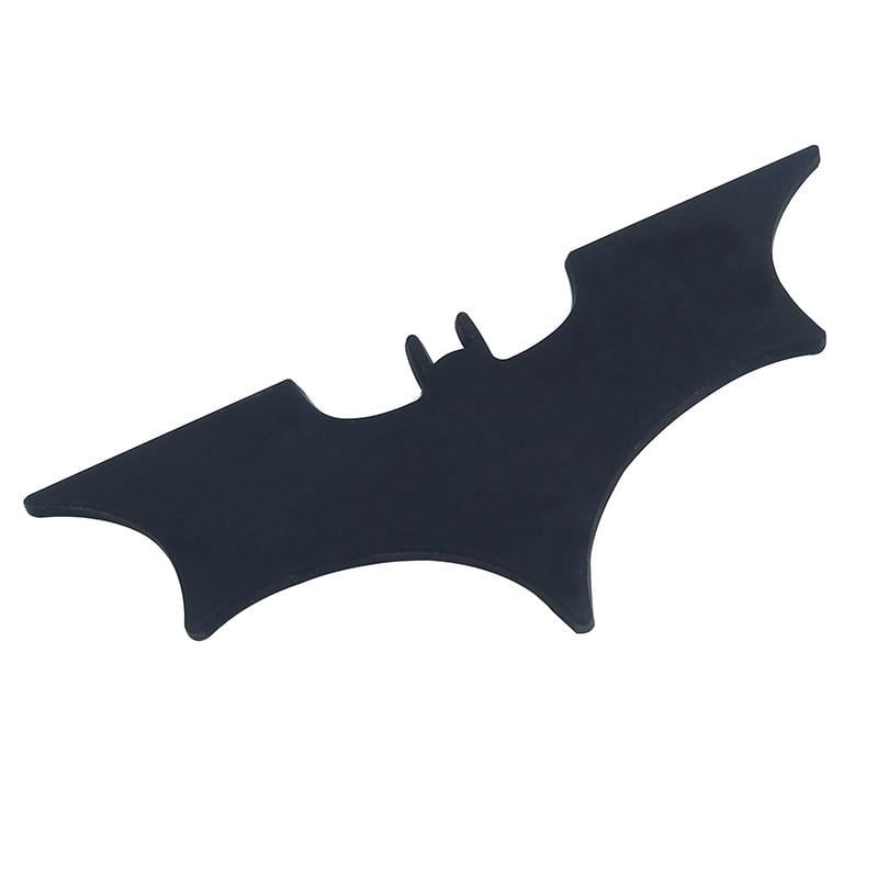 Емблема Batman Бетмен метал 10,5х4 см Чорний матовий (1269697389)