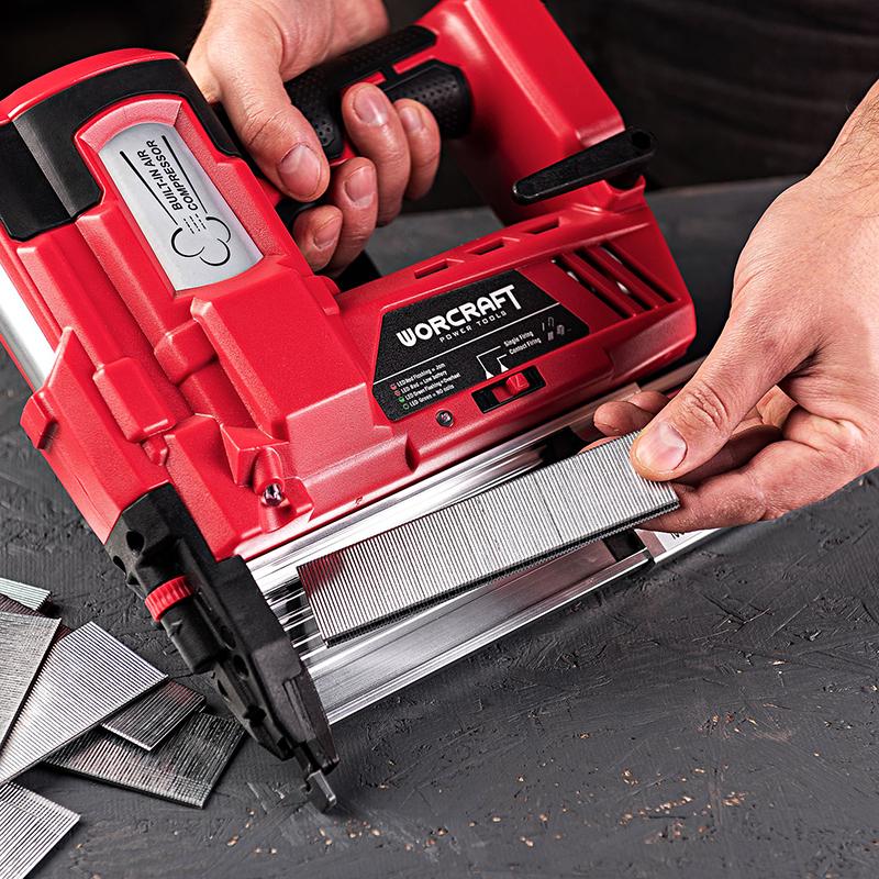 Гвоздезабиватель комбинированный аккумуляторный Worcraft CNS-S20LiH без аккумулятора и зарядного - фото 15 Гвоздезабиватель комбинированный аккумуляторный Worcraft CNS-S20LiH без аккумулятора и зарядного - фото 15