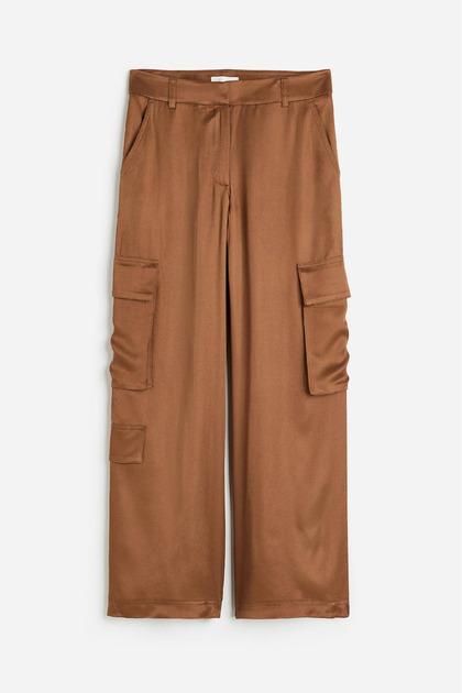 Брюки H&M р. 38 Коричневый (1172884П)