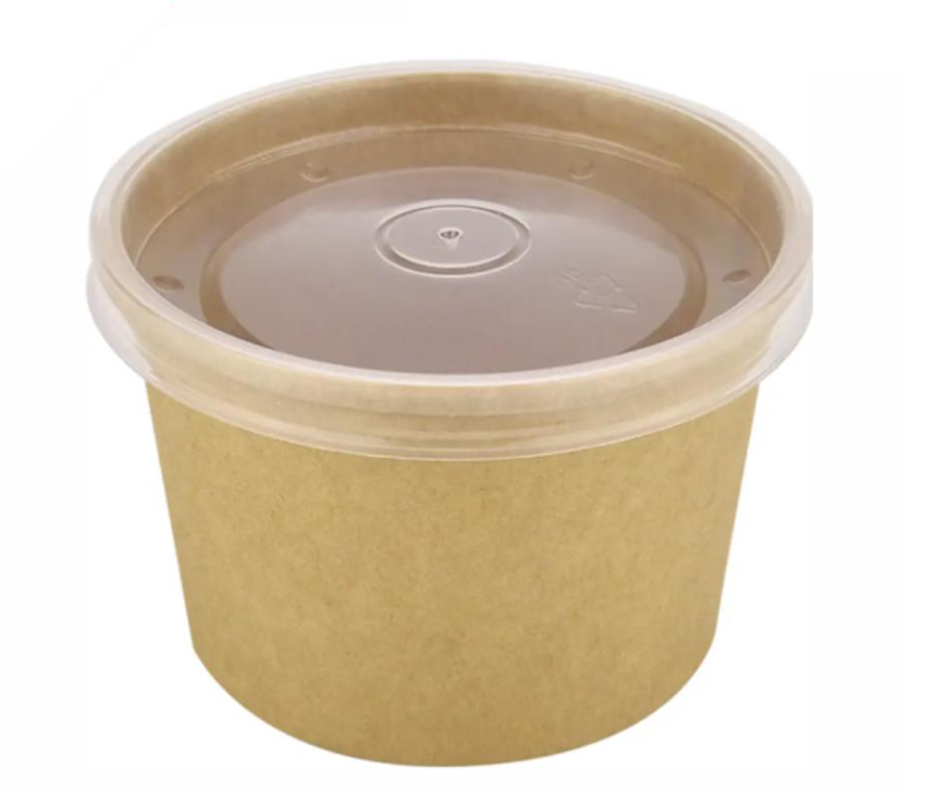 Супник крафтовый с крышкой 430 мл