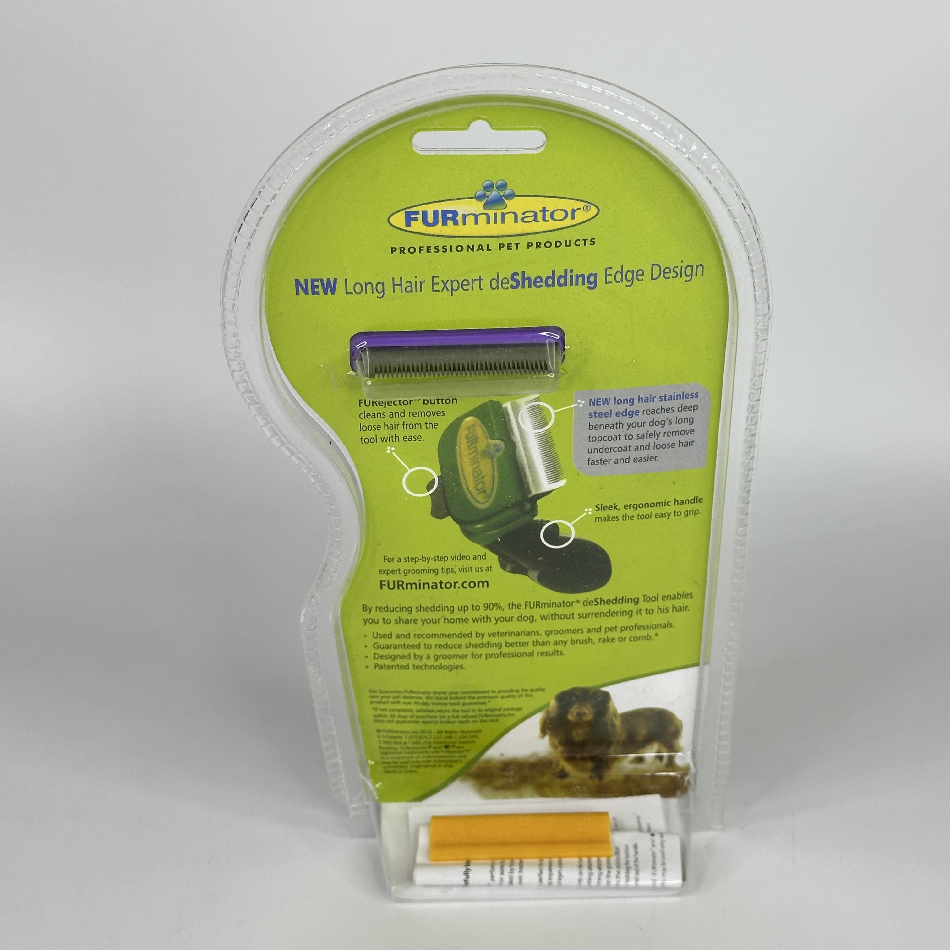 Фурминатор для собак длинношерстных малых пород Furminator с лезвием 4,5 см Фиолетовый (FDL-45-Violet) - фото 12 Фурминатор для собак длинношерстных малых пород Furminator с лезвием 4,5 см Фиолетовый (FDL-45-Violet) - фото 12