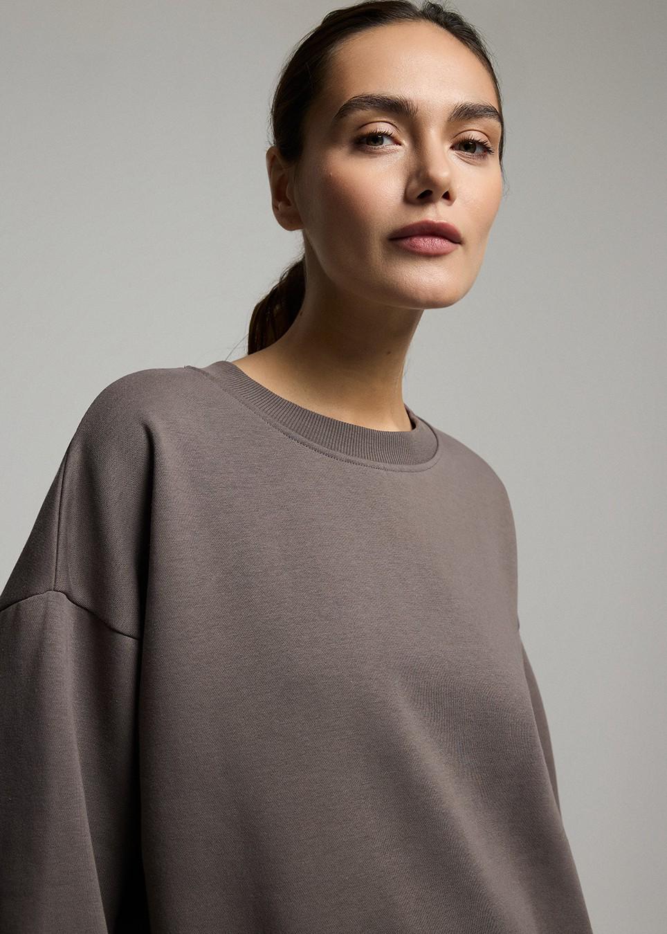 Світшот жіночий Diverse VILLTO L Світло-коричневий (5905384088048) - фото 3 Світшот жіночий Diverse VILLTO L Світло-коричневий (5905384088048) - фото 3