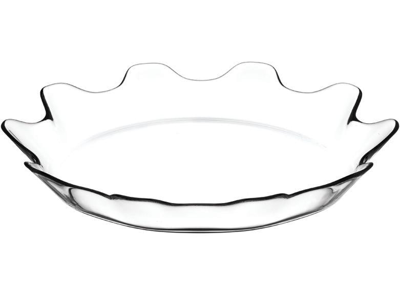 Блюдо-фруктовница Patisserie Ø 32 см стеклянное с бортом Волна (3239188)