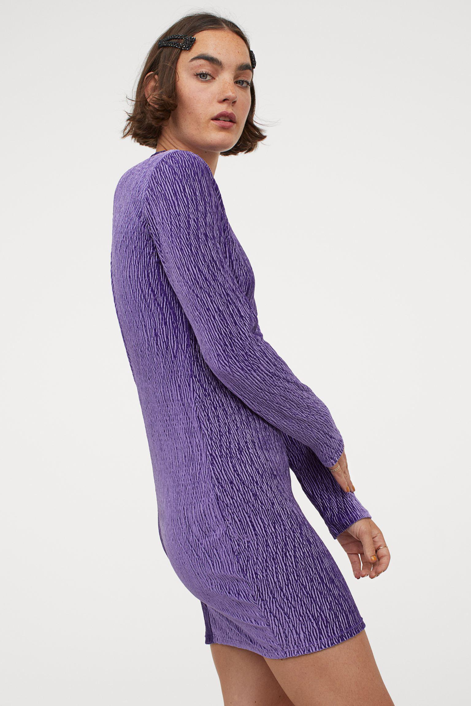 Платье H&M L Фиолетовый (9025092b24) - фото 2