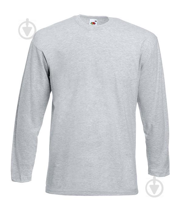 Жіночий лонгслів Fruit of the Loom Valueweight long sleeve 4XL Сіро-ліловий (0610380944XL)