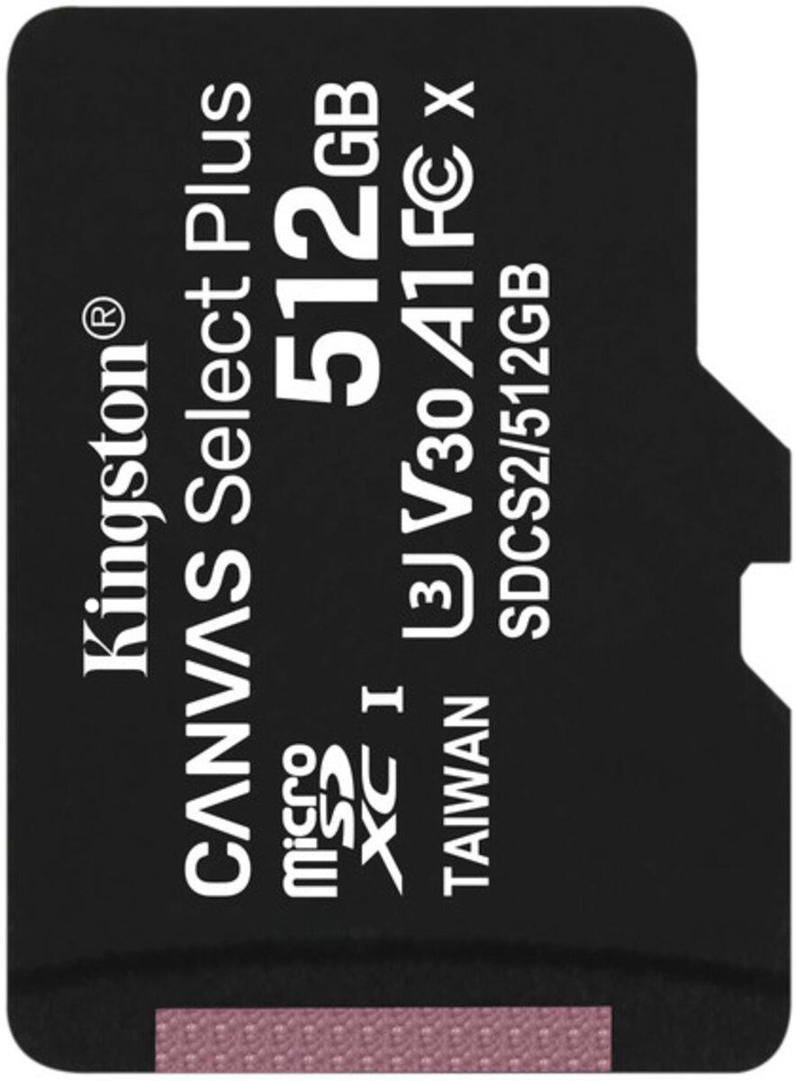 Карта памяти Kingston Canvas Select Plus class 10 А1 512 Gb