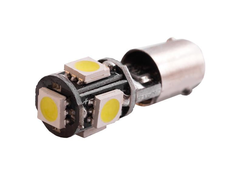 Автолампа светодиодная BA9S T4W с обманкой 12 В SMD5050-5led Белый (19) Автолампа светодиодная BA9S T4W с обманкой 12 В SMD5050-5led Белый (19)