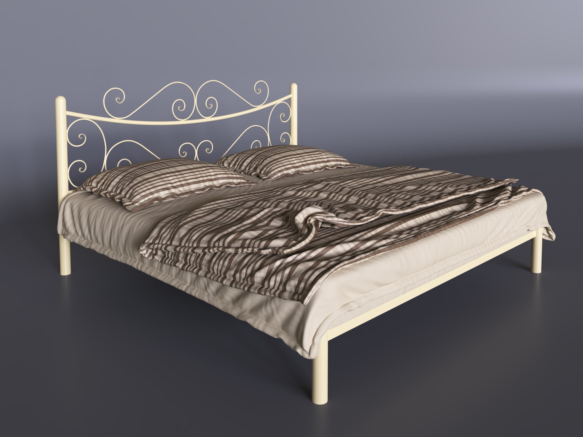 Ліжко Азалія двоспальне 1600x1900 Бежевий