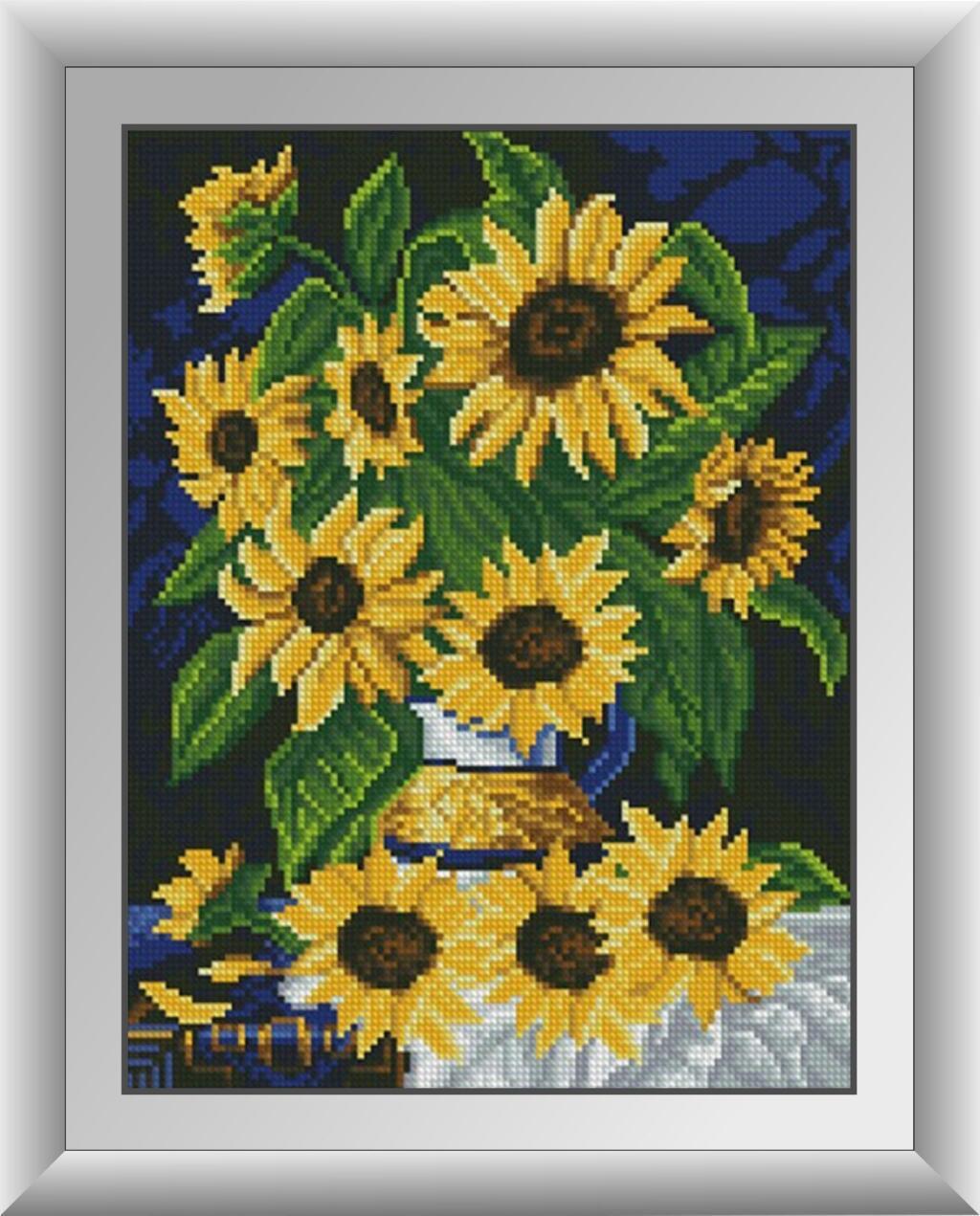 Алмазная мозаика Dream Art Букет подсолнухов 28x35 см (DA.30551)