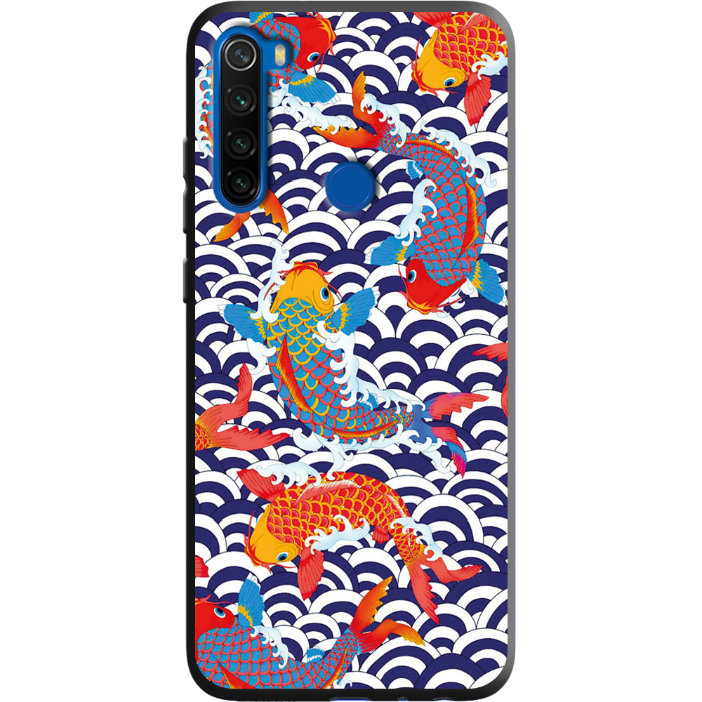 Чохол Boxface Xiaomi Redmi Note 8T Koi Fish Чорний силікон (38532-up2477-38945)