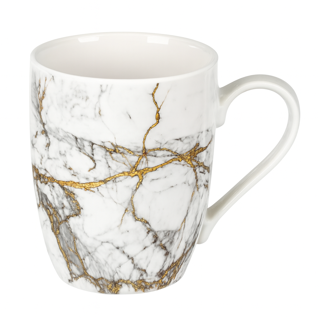 Чашка Marble R10335-1 350 мл Бело-серый (31153270)