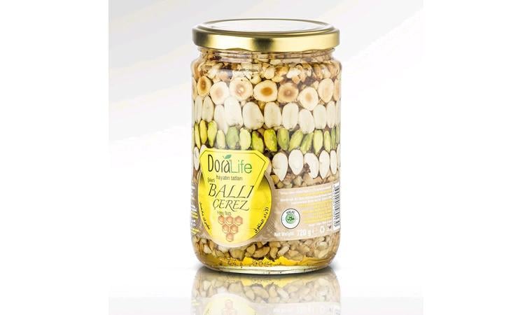 Мед Doralife с орехами и инжиром 720 г