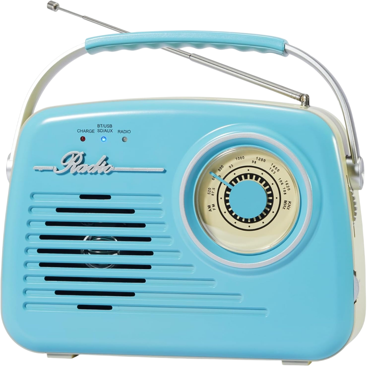 Радиоприемник портативный в стиле ретро Light Blue (24087618)