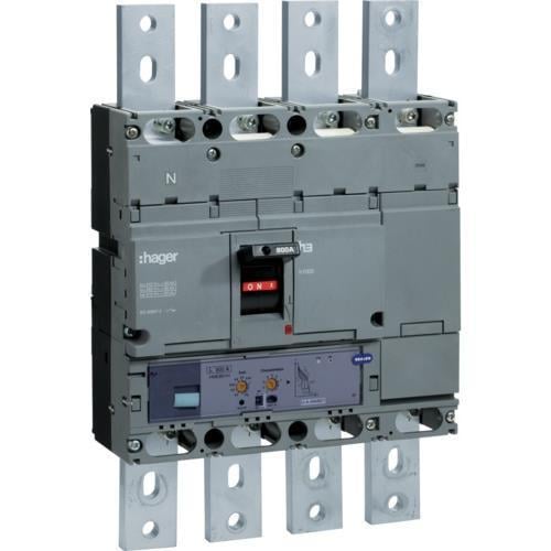 Автоматический выключатель силовой Hager 800А 50kA 4 полюса HNE801H h1000 (13864)