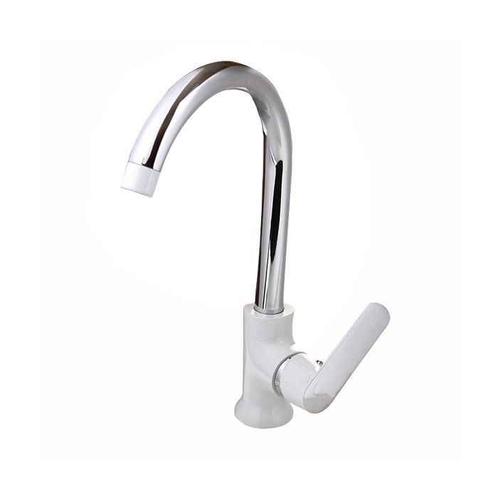 Змішувач для кухні Frap H31 F4031 1034090 одноважільний Білий (102283) Змішувач для кухні Frap H31 F4031 1034090 одноважільний Білий (102283)