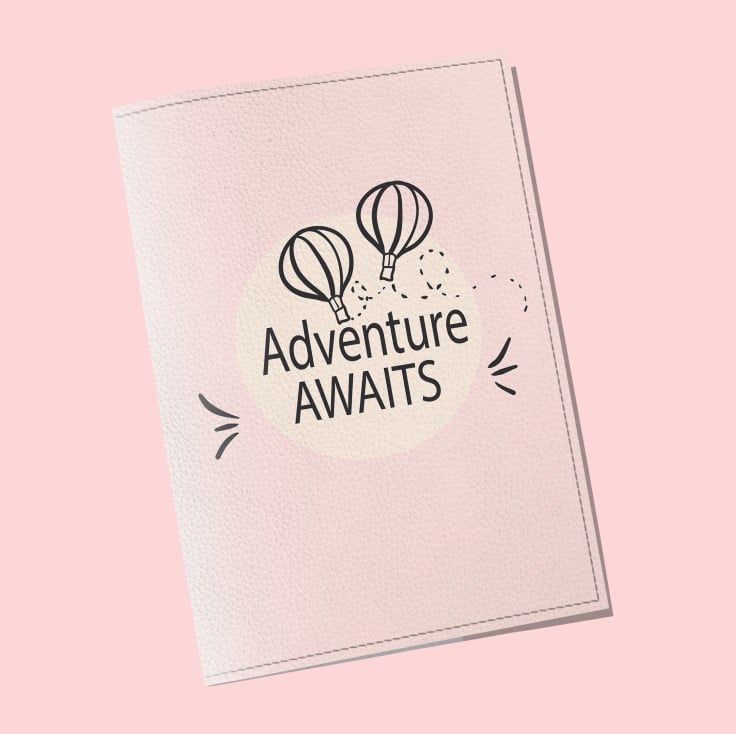 Обложка на паспорт Wall-style The cover Adventure awaits 9,6x13,3 см (913090)