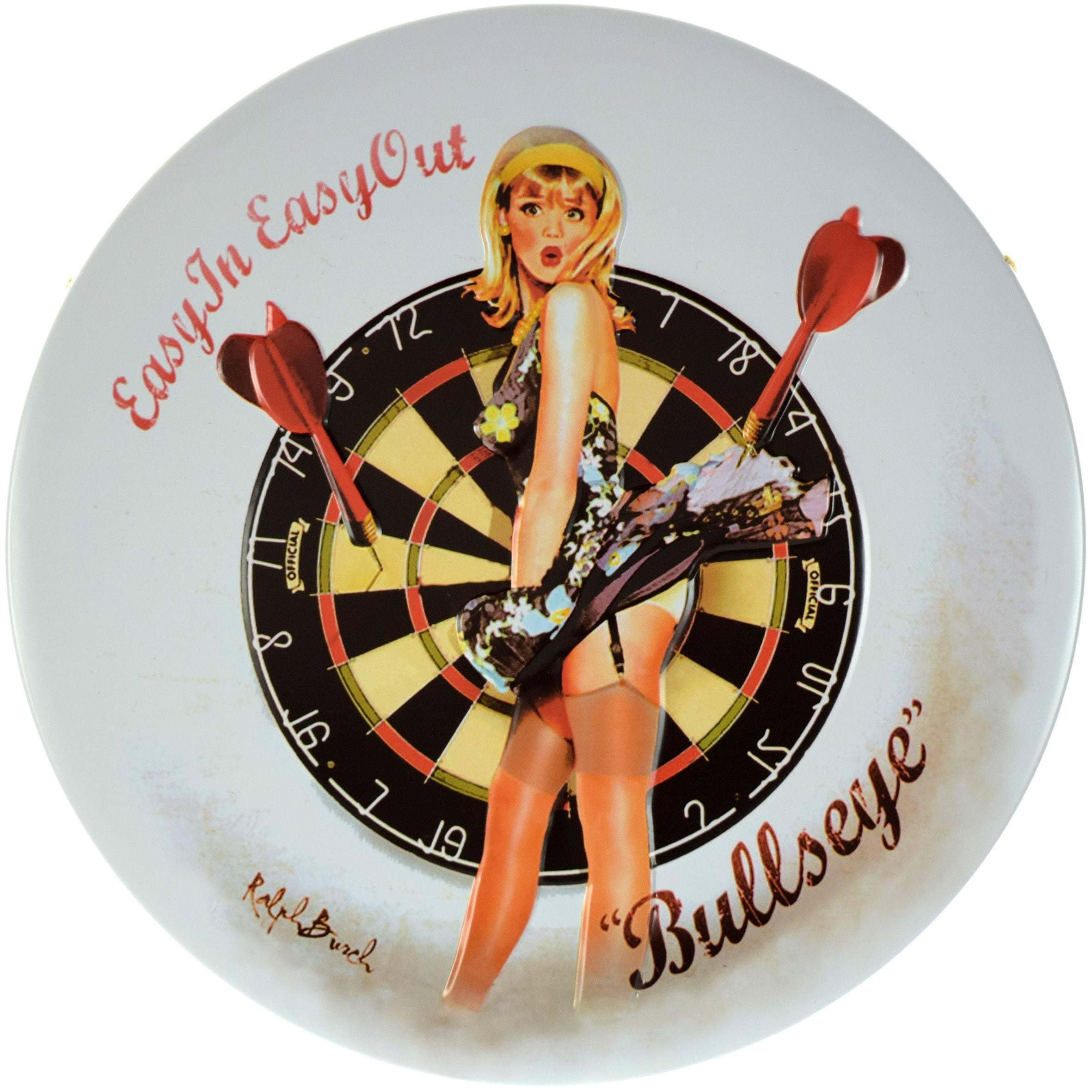 Табличка металлическая В Яблочко Pin Up круглая 30 см