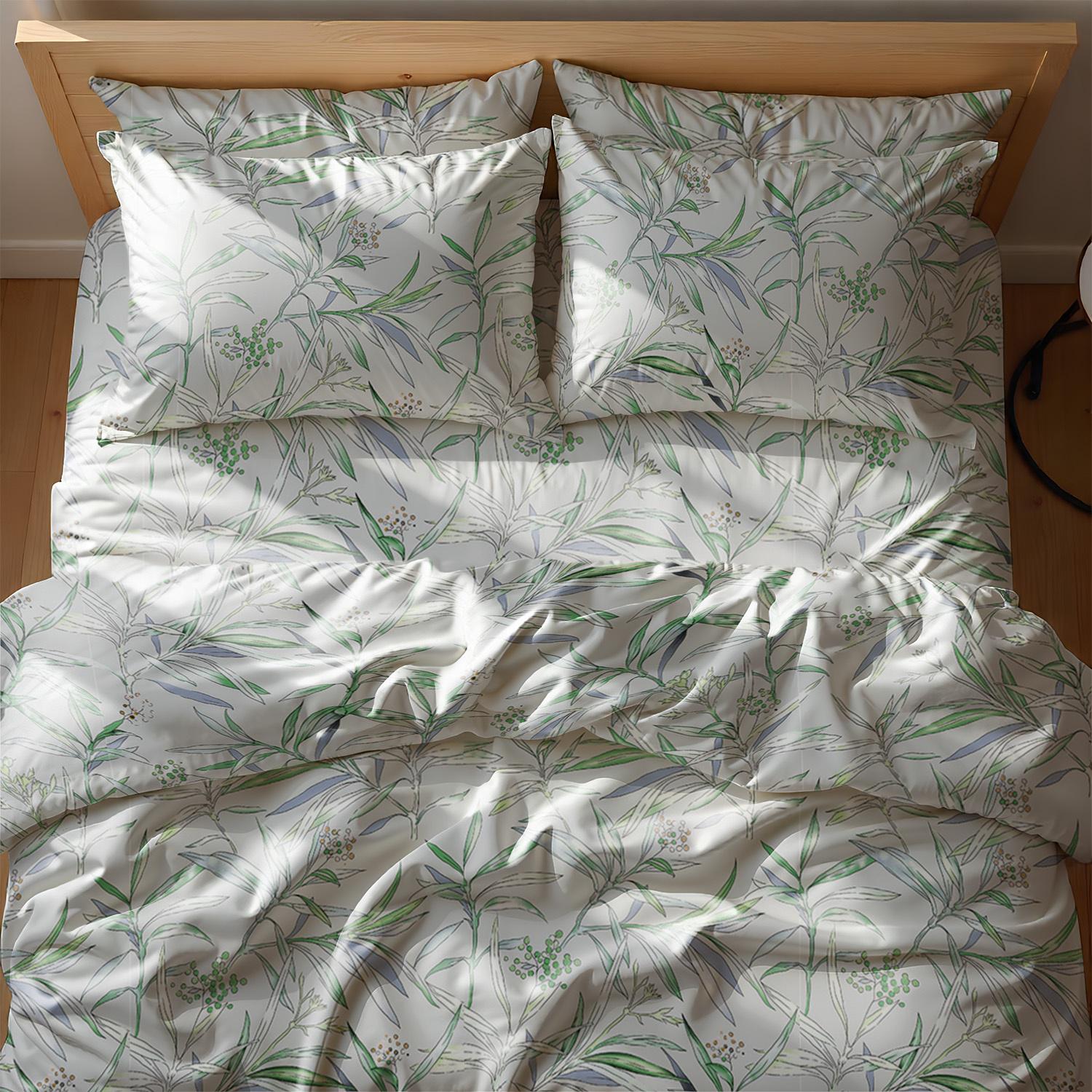 Комплект постельного белья Zastelli Oliva on light бязь евро 200х220 см Разноцветный (22619)