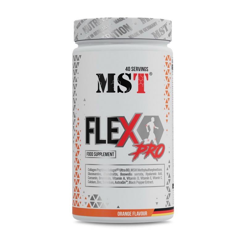 Хондропротектор MST FleX Pro глюкозамин хондроитин и MSM 600 г Зеленое яблоко