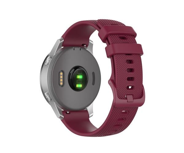 Ремешок силиконовый Solid Spraying для смарт-часов Garmin Forerunner 570 47 мм/Venu 4 45 мм 22 мм Бордовый