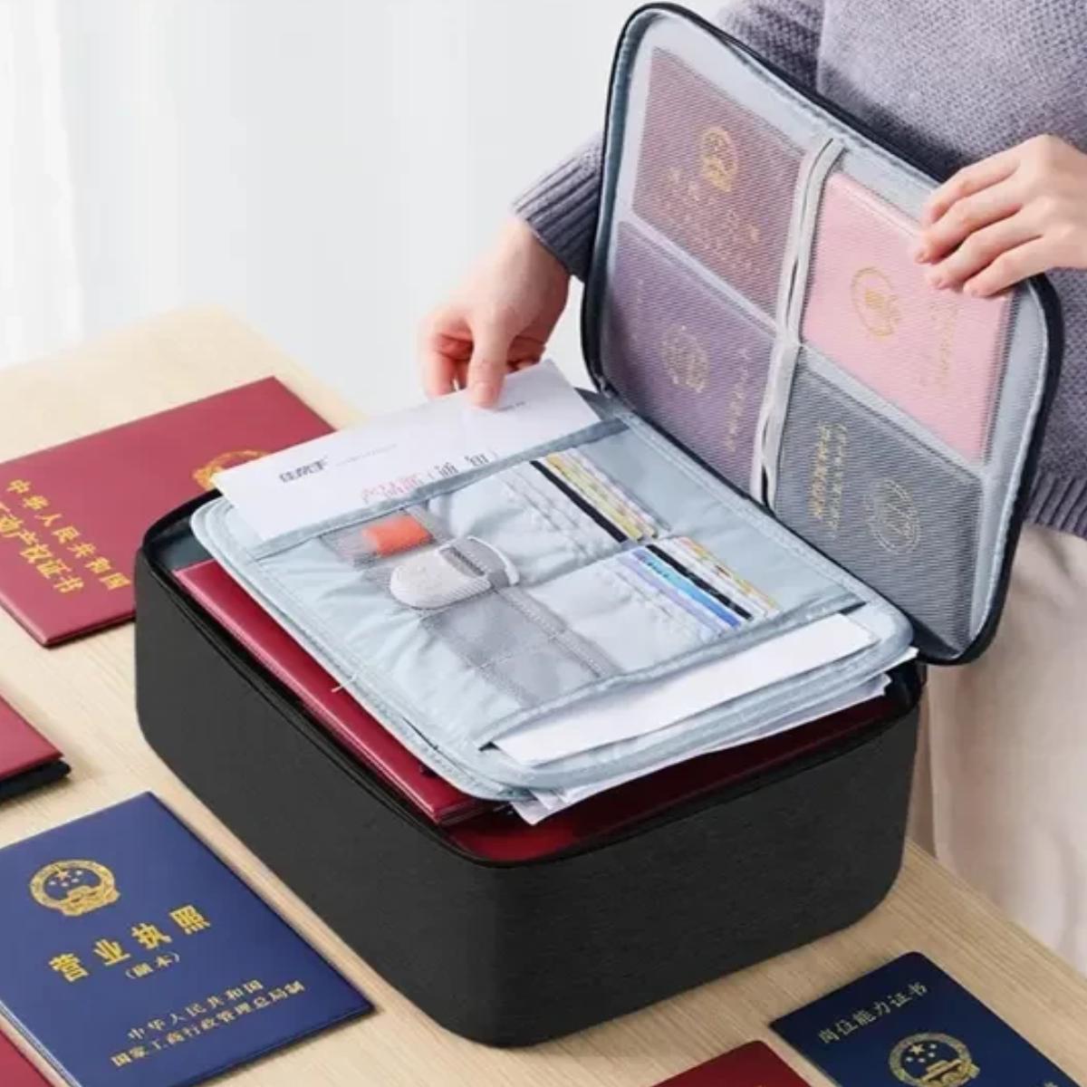 Папка-органайзер для документов Document Storage Bag с кодовым замком 37х10,5х27 см (9438) - фото 2 Папка-органайзер для документов Document Storage Bag с кодовым замком 37х10,5х27 см (9438) - фото 2