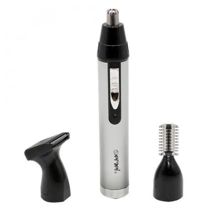 Тример акумуляторний Gemei GM-3107 для носа/брів/вух з насадками (25439783)