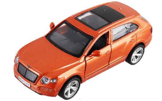 Автомобіль модельний bentley bentayga Помаранчевий (MTT-170447)