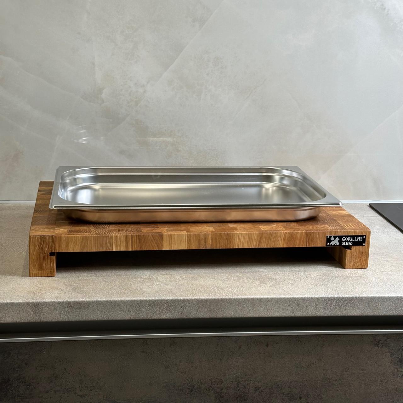 Доска разделочная профессиональная торцевая с гастроемкостью 60х40х7,5 см (DS8) - фото 2 Доска разделочная профессиональная торцевая с гастроемкостью 60х40х7,5 см (DS8) - фото 2