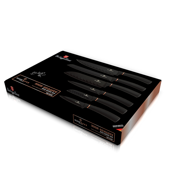 Набор ножей Berlinger Haus Black Rose Collection 6 предметов BH-2337 - фото 3