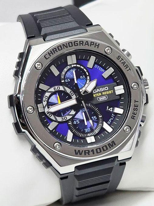 Мужские наручные часы Casio MWA-300H-2A Chronograph Casio Collection с водозащитой 100 м Синий (2901577694)