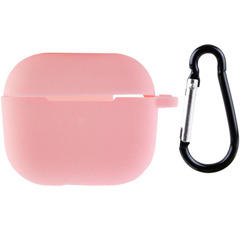 Футляр силиконовый противоударный для наушников AirPods 3 Light pink