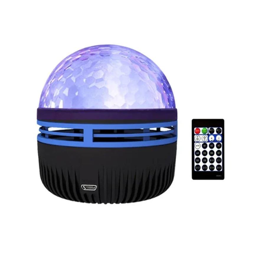 Нічник-проектор зоряного неба Starry Galaxy RGB LED Чорний