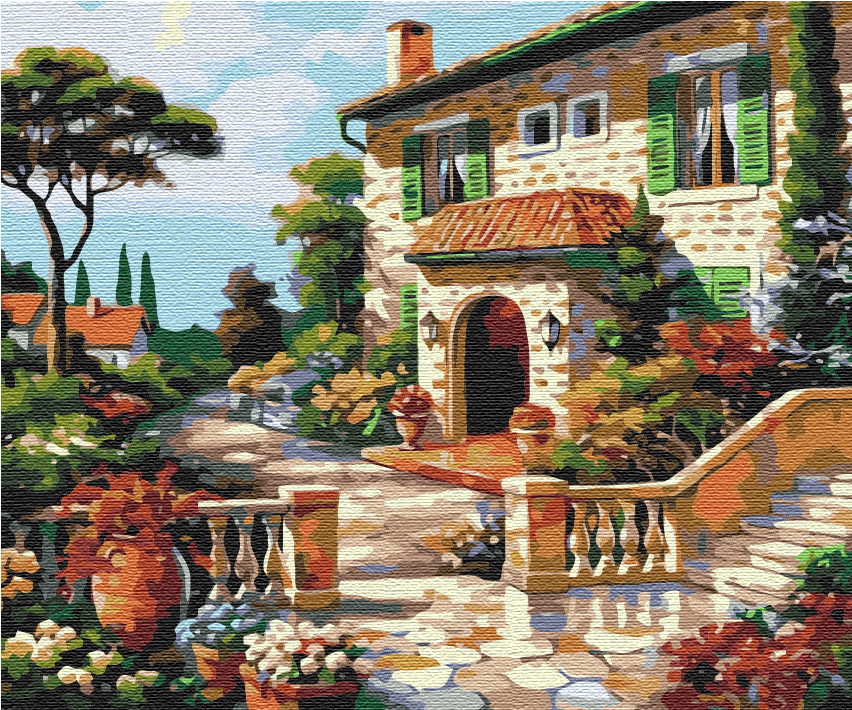 Картина по номерам Brushme Солнечная улица 40x50 см (BS51617)