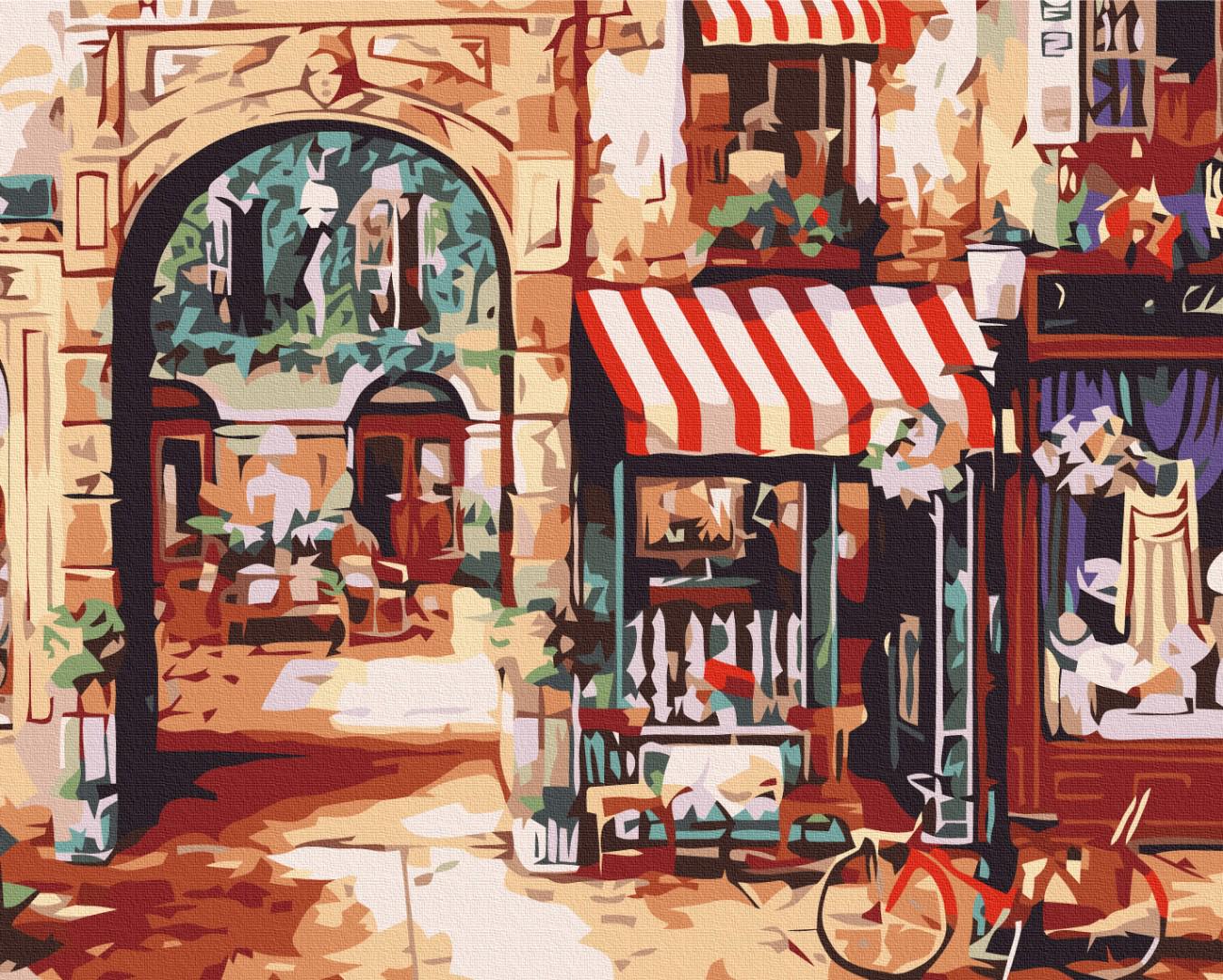 Картина за номерами BrushMe Паризька вуличка 40х50 см (BS7254)